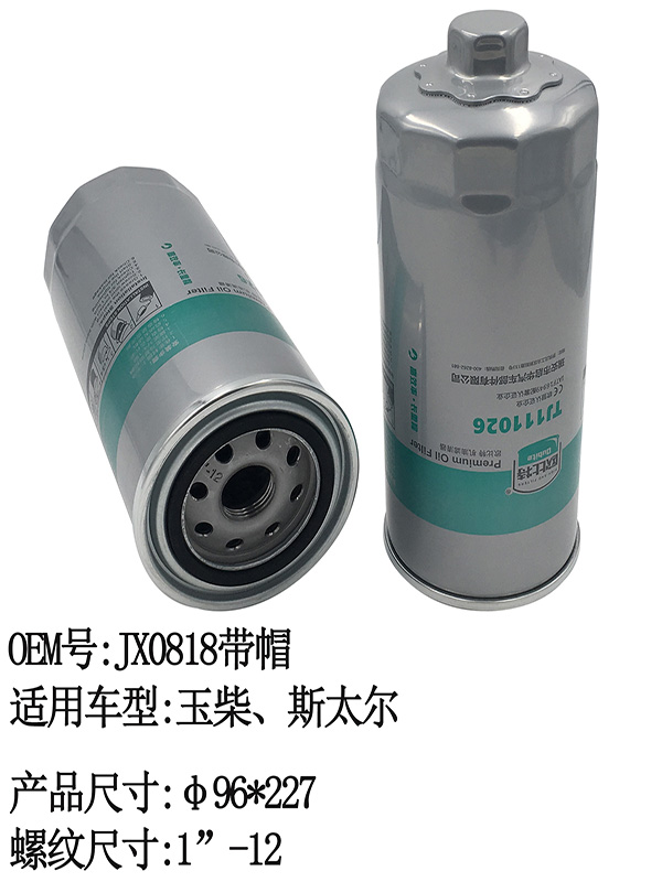 TJ111026 OIL Filter | JX0818帽